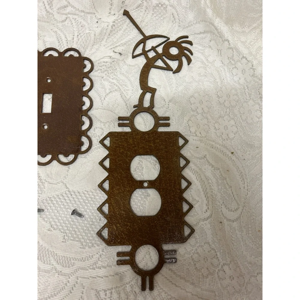 KOKOPELLI UNIQUE Light Switch Plates‎ and Outlet Covers Custom Handmade  Brass